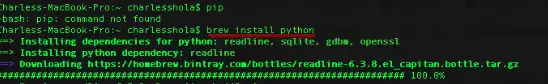 install python on mac os x