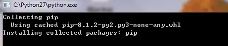 installing pip on command line